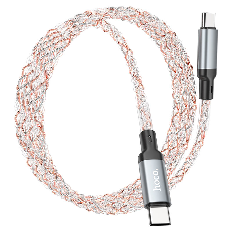 Hoco Cable Type-C to Type-C “U112 Shine” 60W fast charge Hoco Cable Type-C to Type-C “U112 Shine” 60W fast charge